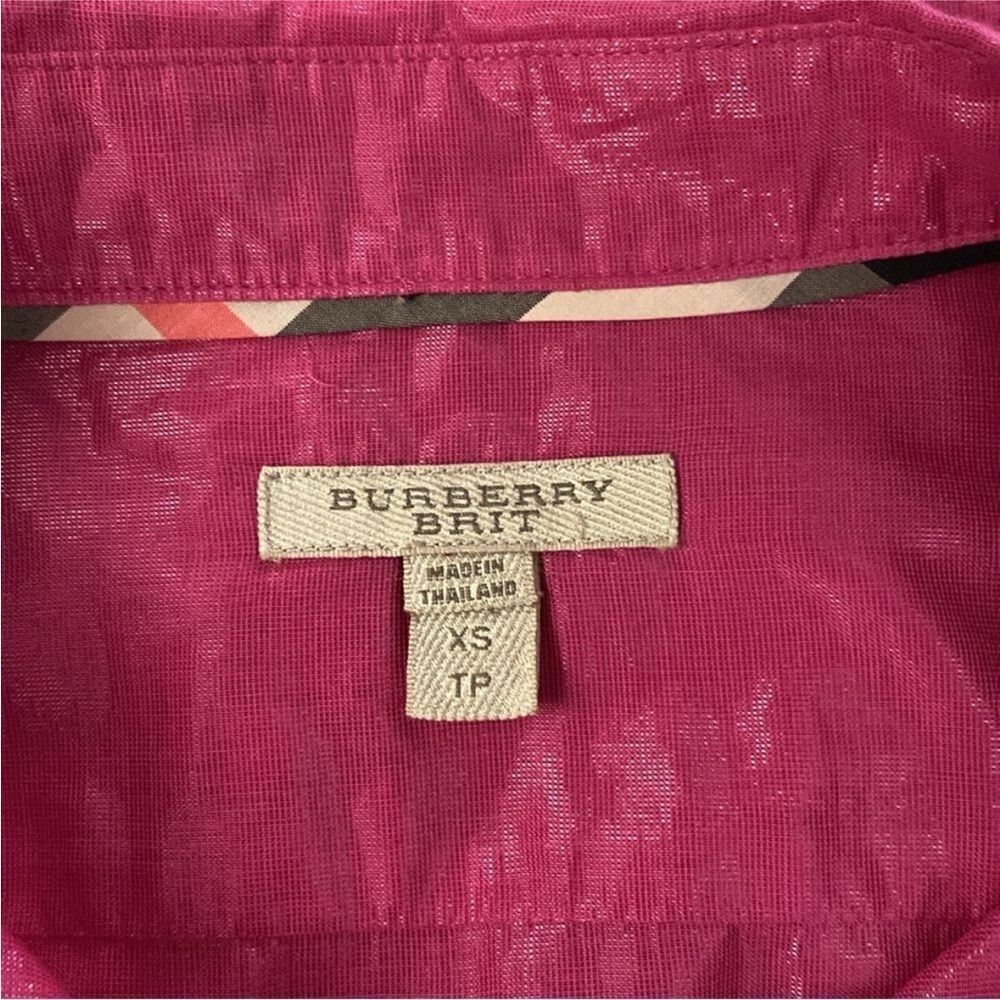 Burberry pink Women's Pink Button-Up Shirt, XS - Picture 9 of 9